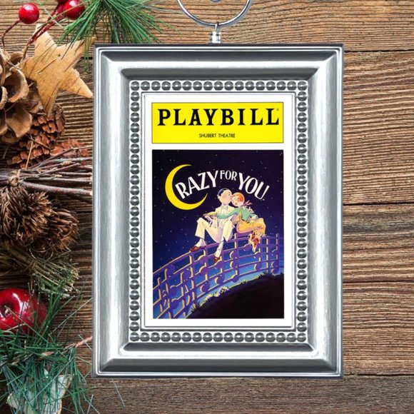 Crazy For You Broadway Musical Playbill Christmas Tree‎ Ornament - Picture 1 of 3